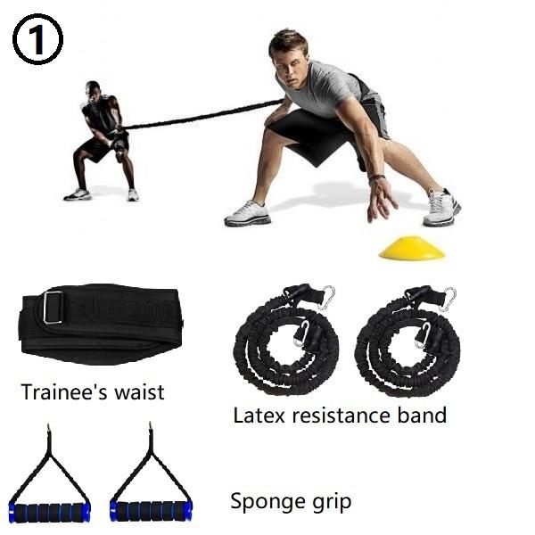High Quality Workout Agility Belt Speed Bungee Cord Fitness Strength Speed Basketball Training Equipment High Quality Workout Agility Belt Speed Bungee Cord Fitness Strength Speed Basketball Training Equipment